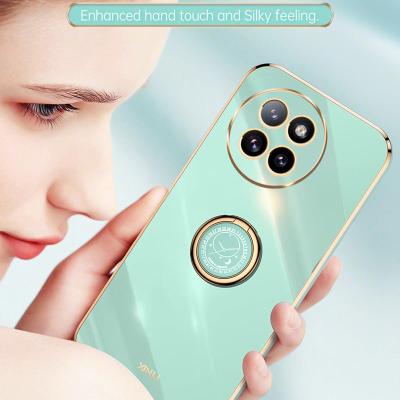 XINLI For Xiaomi Civi 4 Pro 5G Phone Cover Electroplating Frame Ring Kickstand Anti-drop TPU Case XINLI For Xiaomi Civi 4 Pro 5G Phone Cover Electroplating Frame Ring Kickstand Anti-drop TPU Case